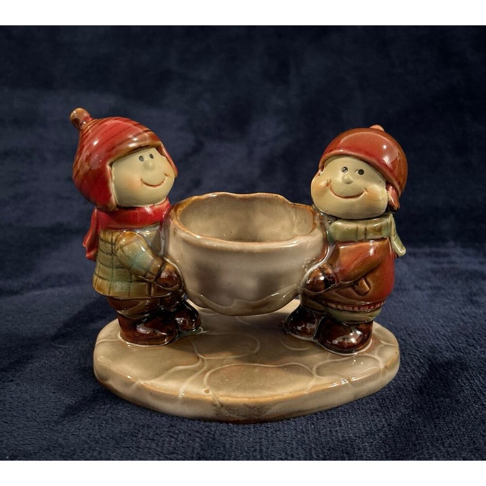 Yankee Candle Ronnie Walker Votive Tea Light Candle Holder - Two Kids Winter